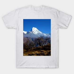 Panoramic View Of Annapurna Ghorepani Poon Hill T-Shirt